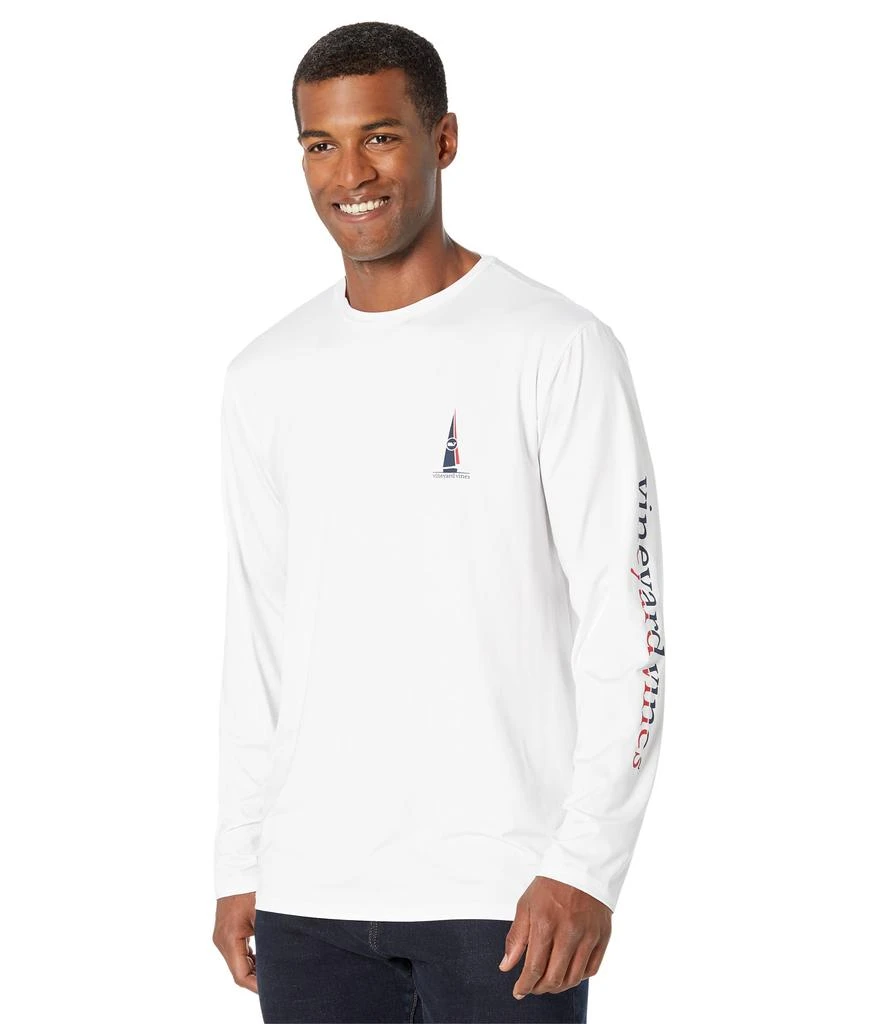 商品Vineyard Vines|Long Sleeve Sail Reflection Harbor Tee,价格¥542,第1张图片