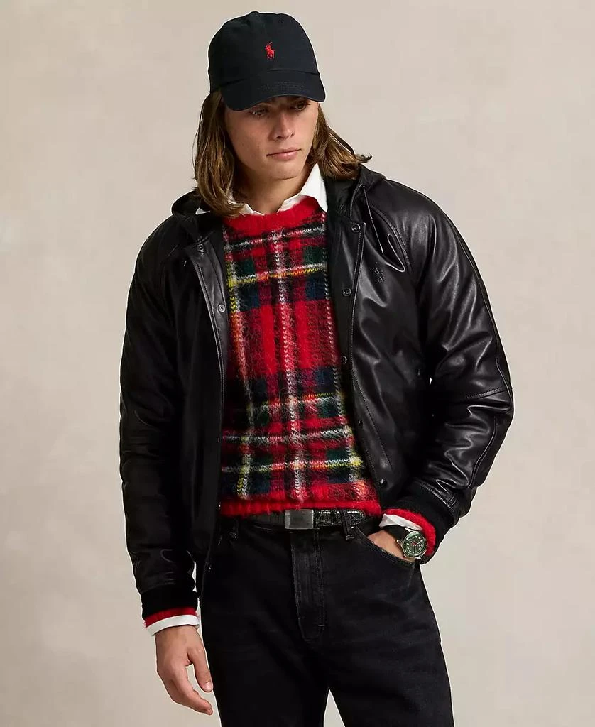 Men's Leather Hooded Jacket 商品