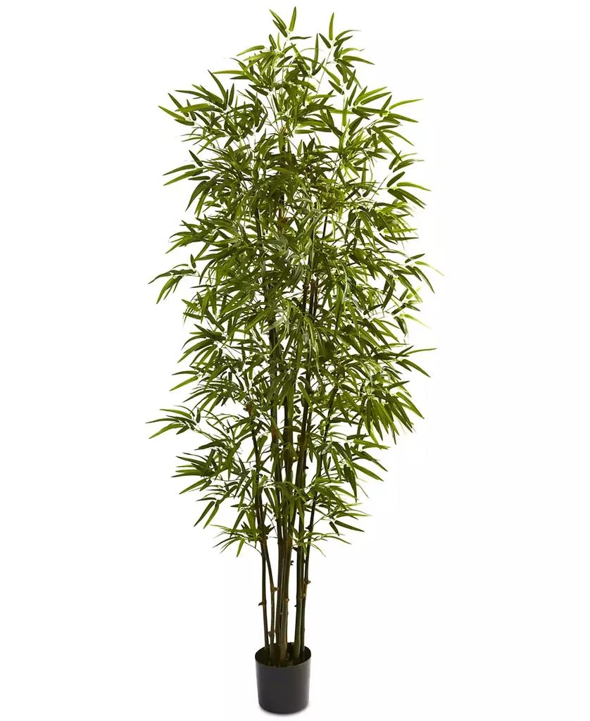 商品NEARLY NATURAL|7' Artificial Green Bamboo Tree,价格¥1841,第1张图片