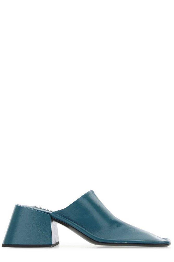商品Jil Sander|Jil Sander Square-Toe Block Heeled Mules,价格¥3152,第1张图片