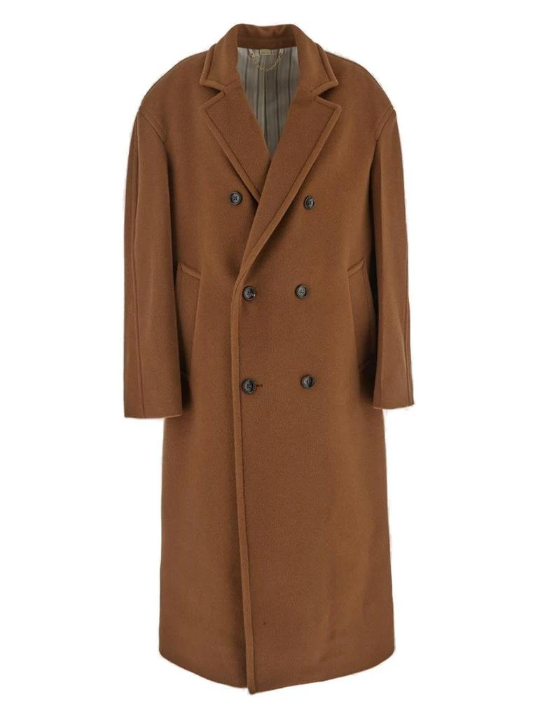 商品Gucci|Gucci Double-Breasted Long-Sleeved Coat,价格¥14497,第1张图片