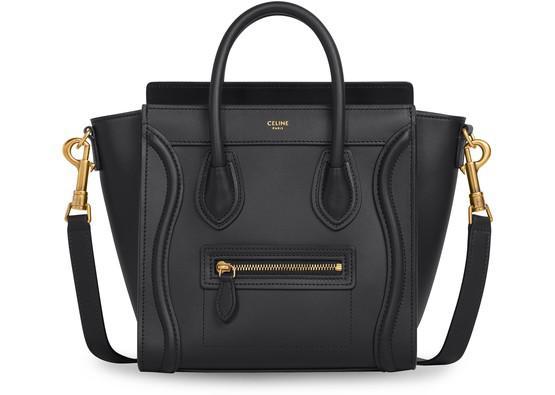 商品Celine|Luggage Nano光滑牛皮革手袋,价格¥20258,第1张图片