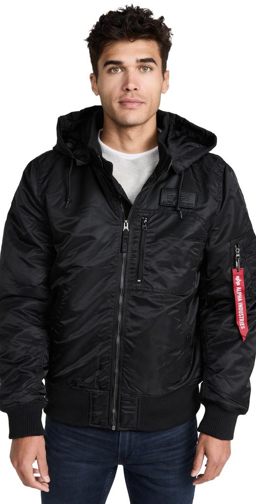 Alpha Industries Ma-1 Hooded Rib Flight Jacket商品第1张图片规格展示