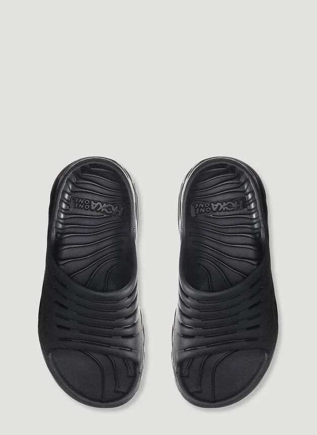 商品Hoka One One|Ora Recovery Slides in Black,价格¥480,第2张图片详细描述