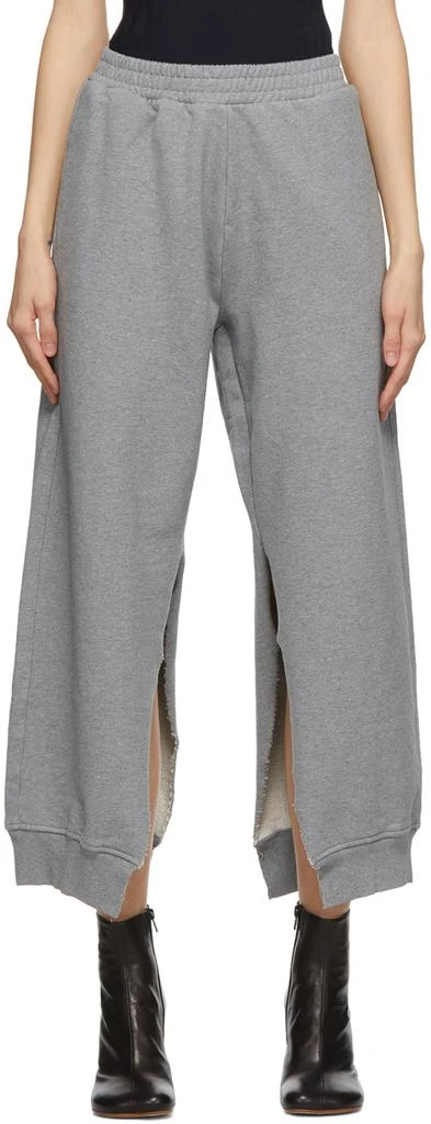 商品MAISON MARGIELA|Grey Slit Lounge Pants,价格¥1438,第1张图片
