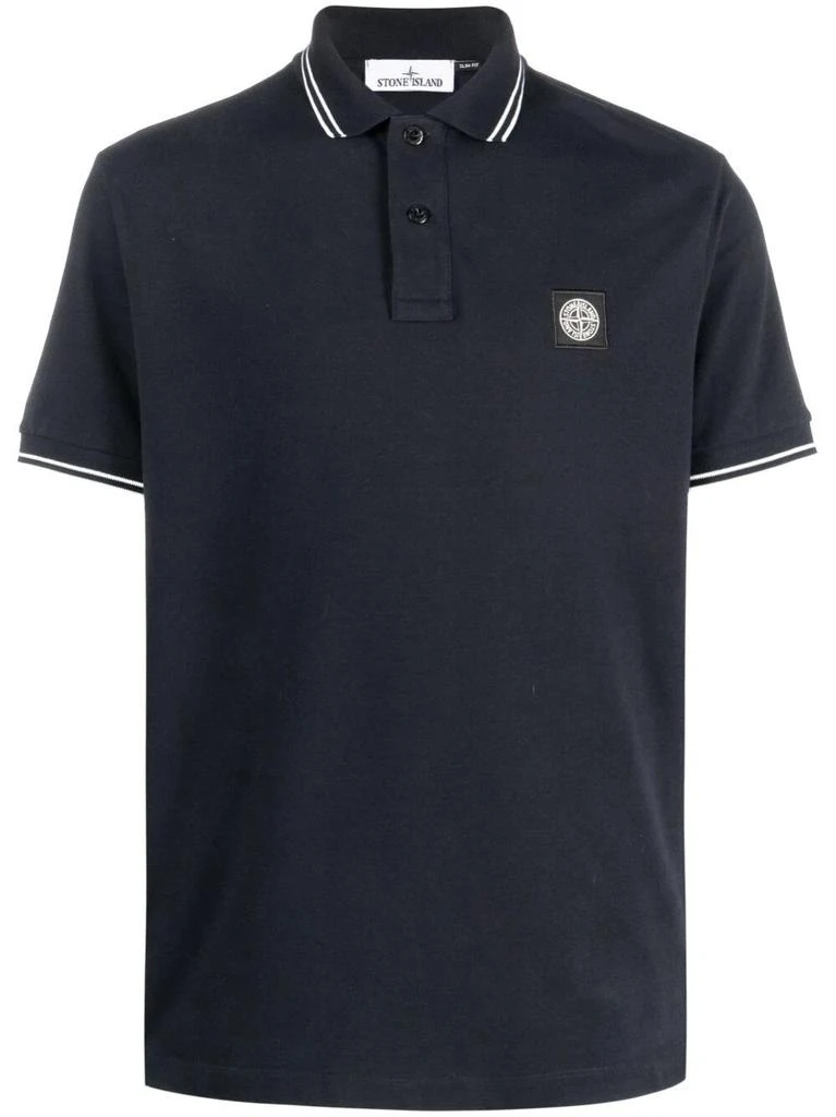 商品Stone Island|Logo polo shirt,价格¥1082,第1张图片