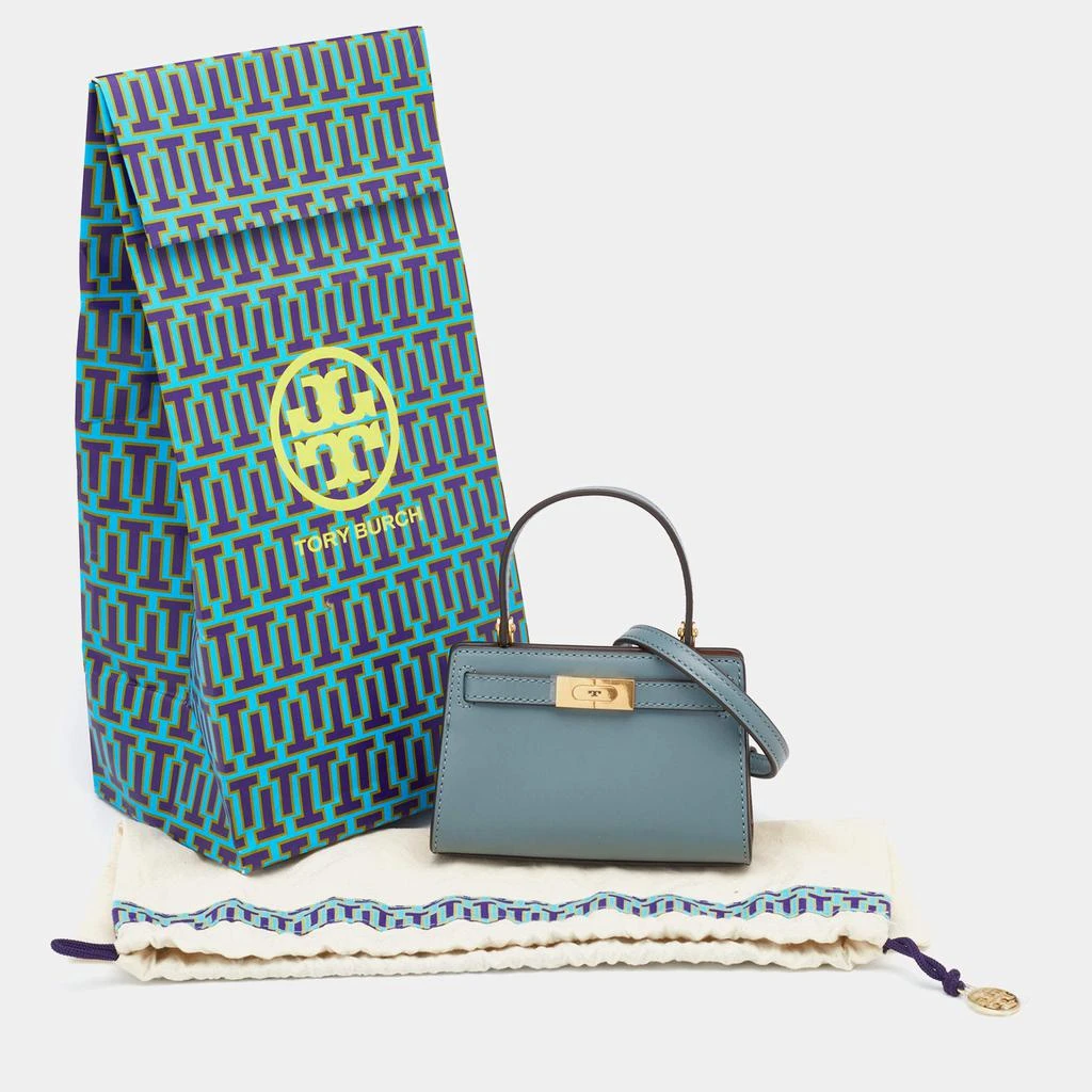 Tory Burch Light Blue Leather Nano Lee Radziwill Crossbody Bag 商品