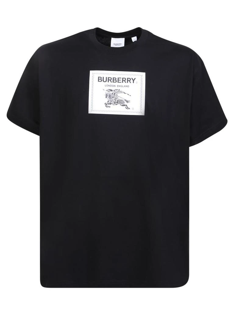 商品Burberry|BURBERRY T-SHIRT SHORT SLEEVES RELAXED FIT WITH EQUESTRIAN RIDERÂS MARK APPLICATION AND LOGO BY BURBERRY,价格¥3608,第1张图片