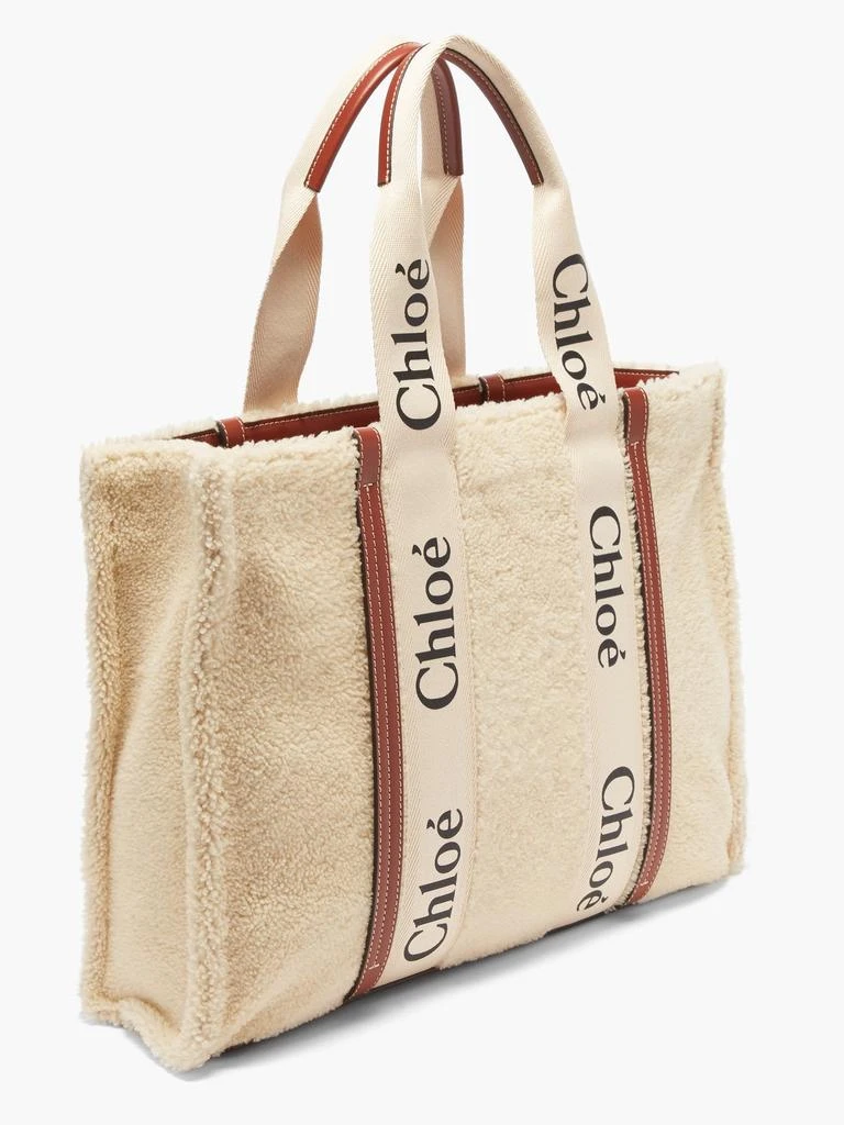 商品Chloé|Woody shearling tote bag,价格¥15905,第4张图片详细描述