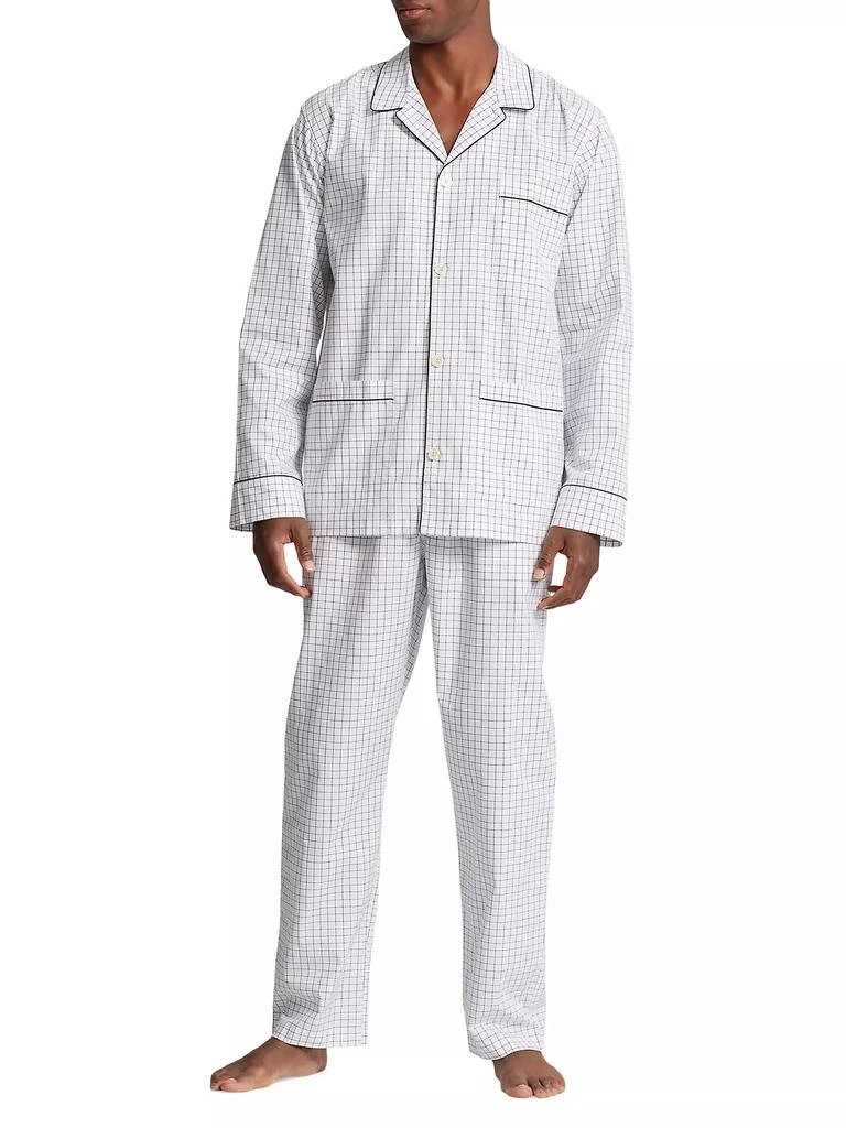 商品Ralph Lauren|Oxford 2-Piece Pajama Set,价格¥930,第2张图片详细描述