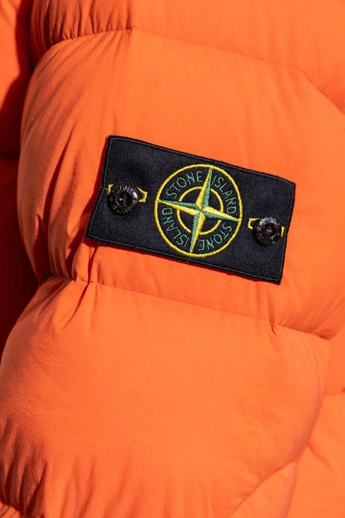 商品Stone Island|Stone Island Logo Patch High-Neck Padded Jacket,价格¥4984,第5张图片详细描述