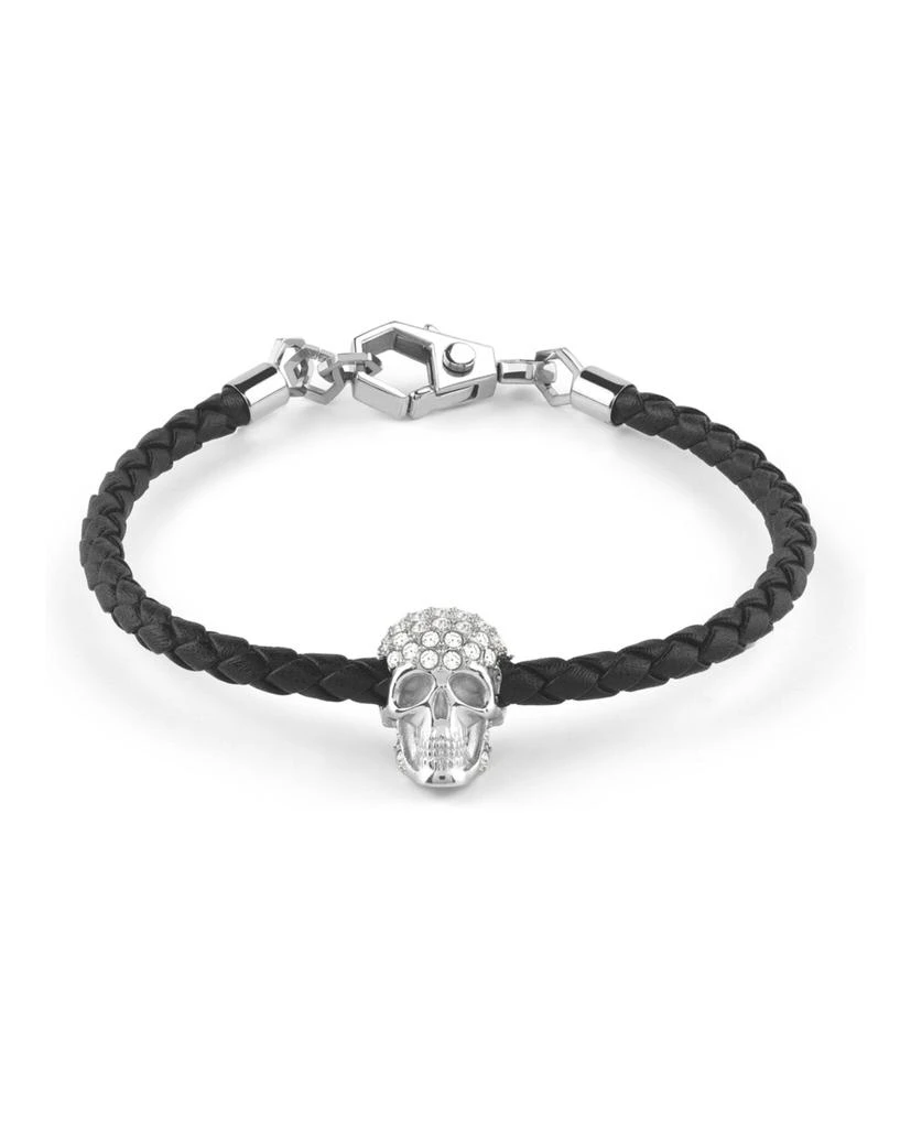 商品Philipp Plein|Plein Enigma Crystal Calf Leather Bracelet,价格¥1024,第1张图片