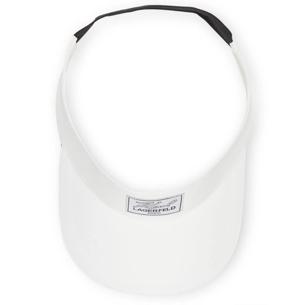 商品Karl Lagerfeld Paris|Women's Karl Logo Patch Adjustable Visor,价格¥336,第2张图片详细描述