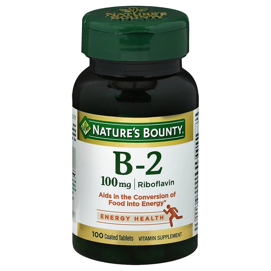 商品Nature's Bounty|Vitamin B-2 100 mg Supplement Tablets,价格¥72,第1张图片