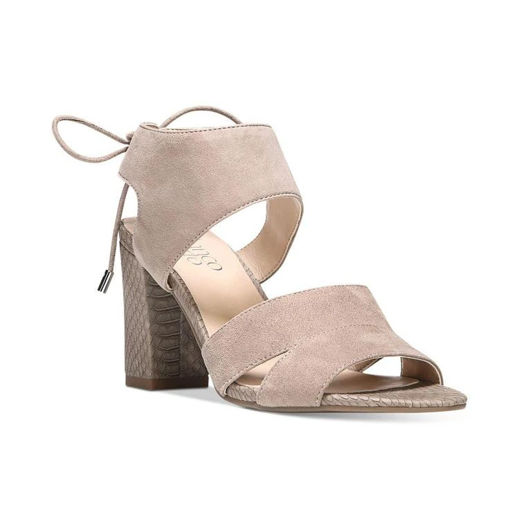 商品Franco Sarto|Gem Lace-Up Block Heel Sandals,价格¥134,第1张图片