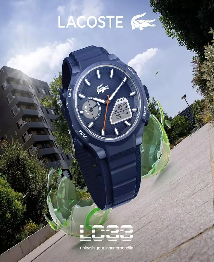 Men's LC33 Blue Silicone Strap Watch 45mm 商品