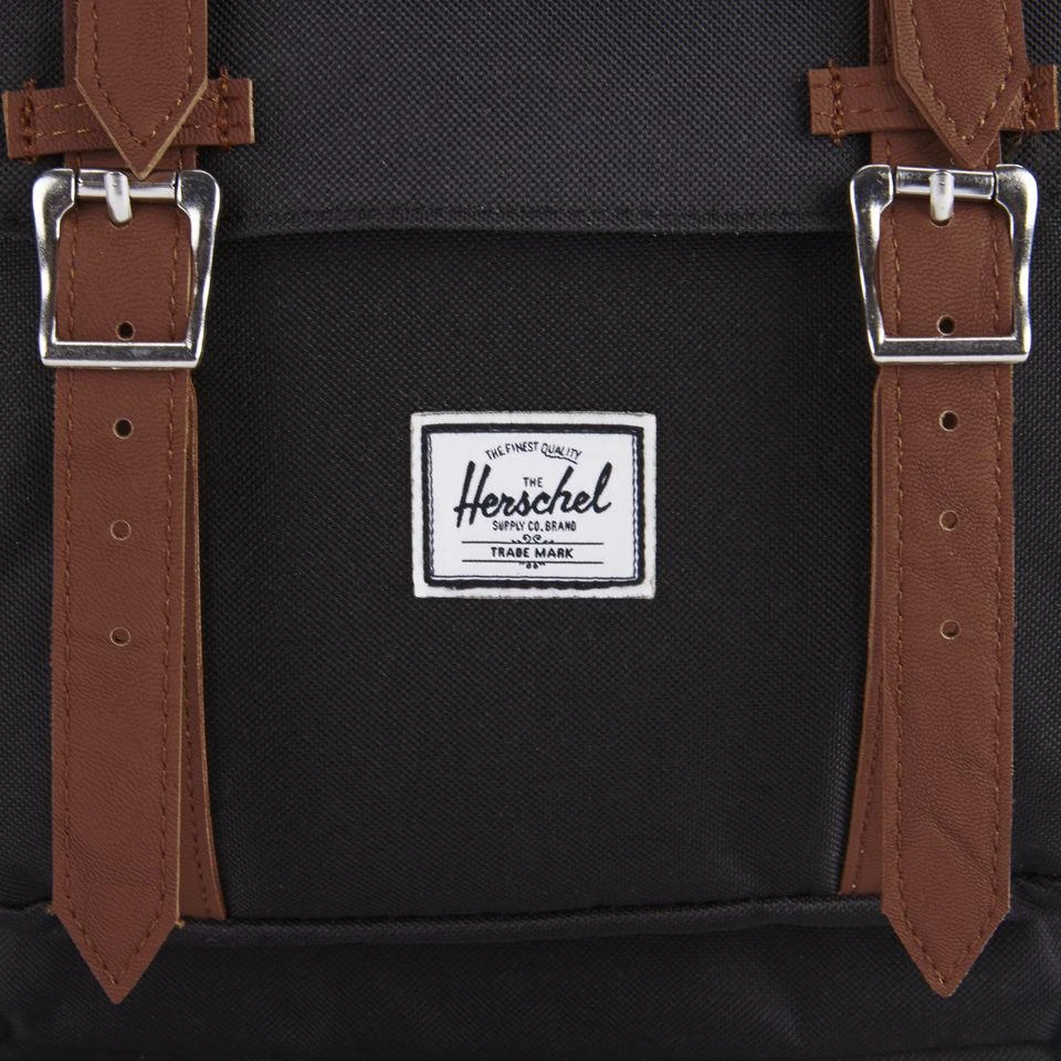 商品Herschel Supply|Herschel Supply Co. Men's Little America Backpack - Black/Tan,价格¥942,第3张图片详细描述