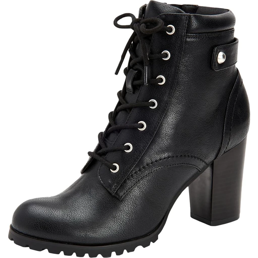 商品Style & Co|Style & Co. Womens Cassyn Lace Up Block Heel Combat Boots,价格¥99,第1张图片