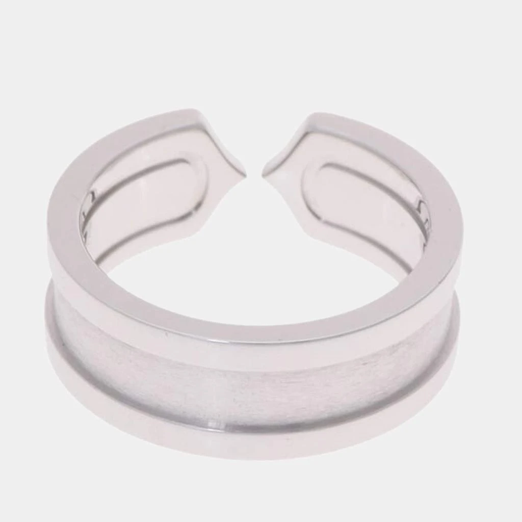 商品[二手商品] Cartier|Cartier Vintage Double C 18K White Gold Ring EU 48,价格¥5226,第3张图片详细描述