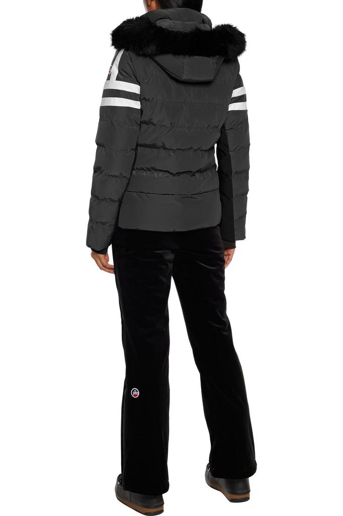 Etain quilted striped Perfortex hooded ski jacket商品第5张图片规格展示