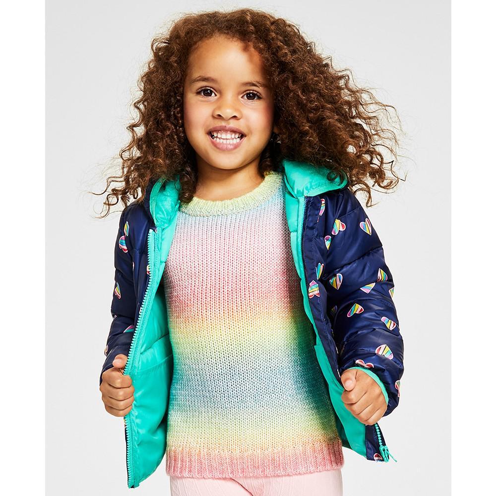 商品Epic Threads|Toddler Girls Heart Packable Jacket with Bag, Created For Macy's,价格¥135,第1张图片