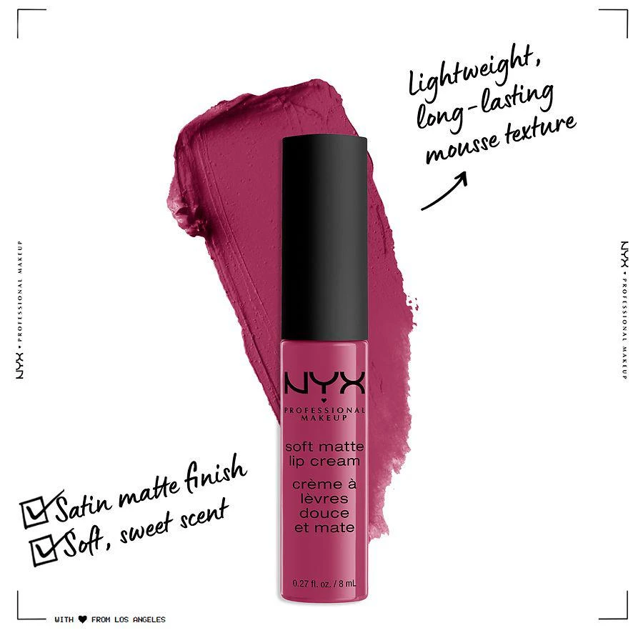 商品NYX Professional Makeup|Soft Matte Lip Cream,价格¥63,第3张图片详细描述