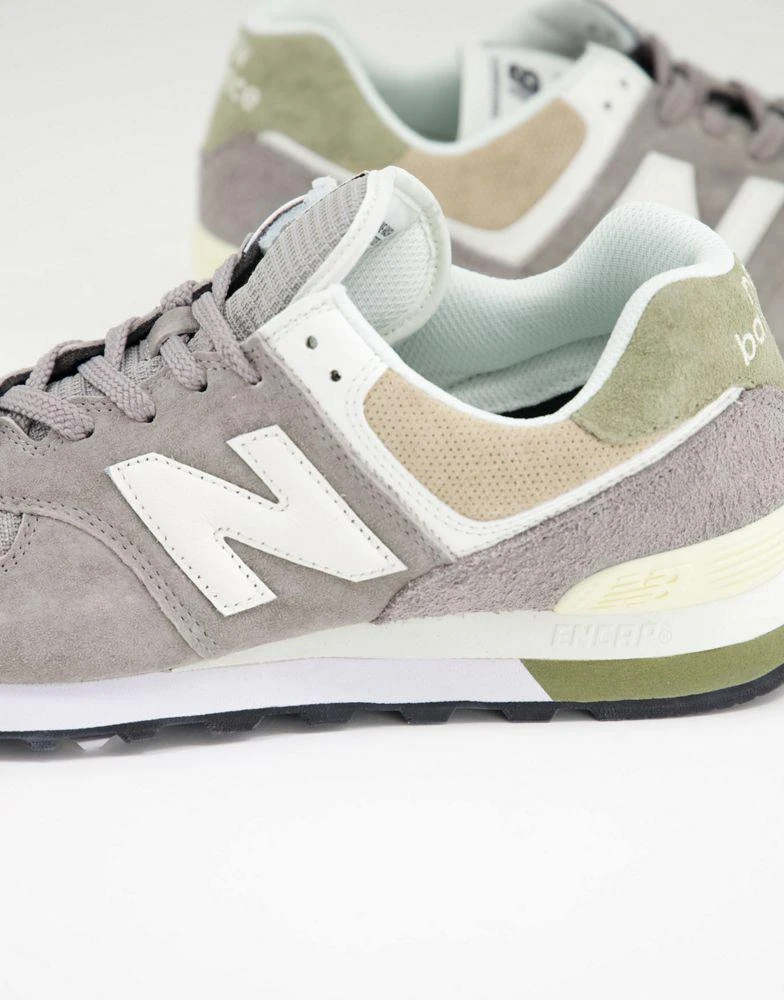 商品New Balance|New Balance 574 trainers in grey and white,价格¥774,第3张图片详细描述