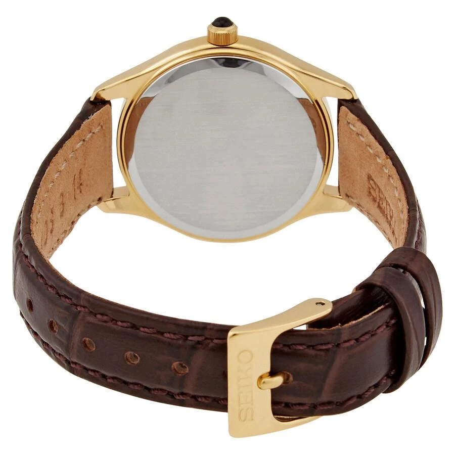 商品Seiko|Quartz White Dial Brown Leather Ladies Watch SWR072P1,价格¥798,第3张图片详细描述