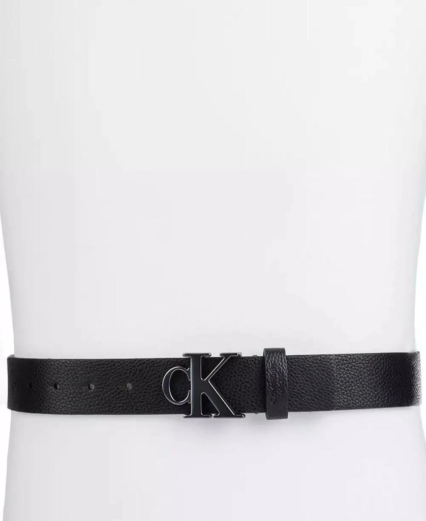 商品Calvin Klein|Men's Logo Plaque Buckle Fashion Jean Belt,价格¥235,第5张图片详细描述