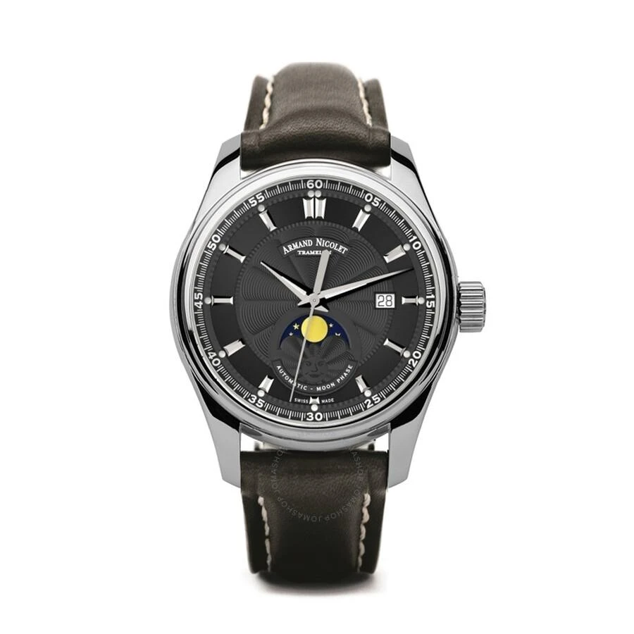 商品Armand Nicolet|MH2 Automatic Black Dial Men's Watch A640L-NR-P140NR2,价格¥6664,第1张图片