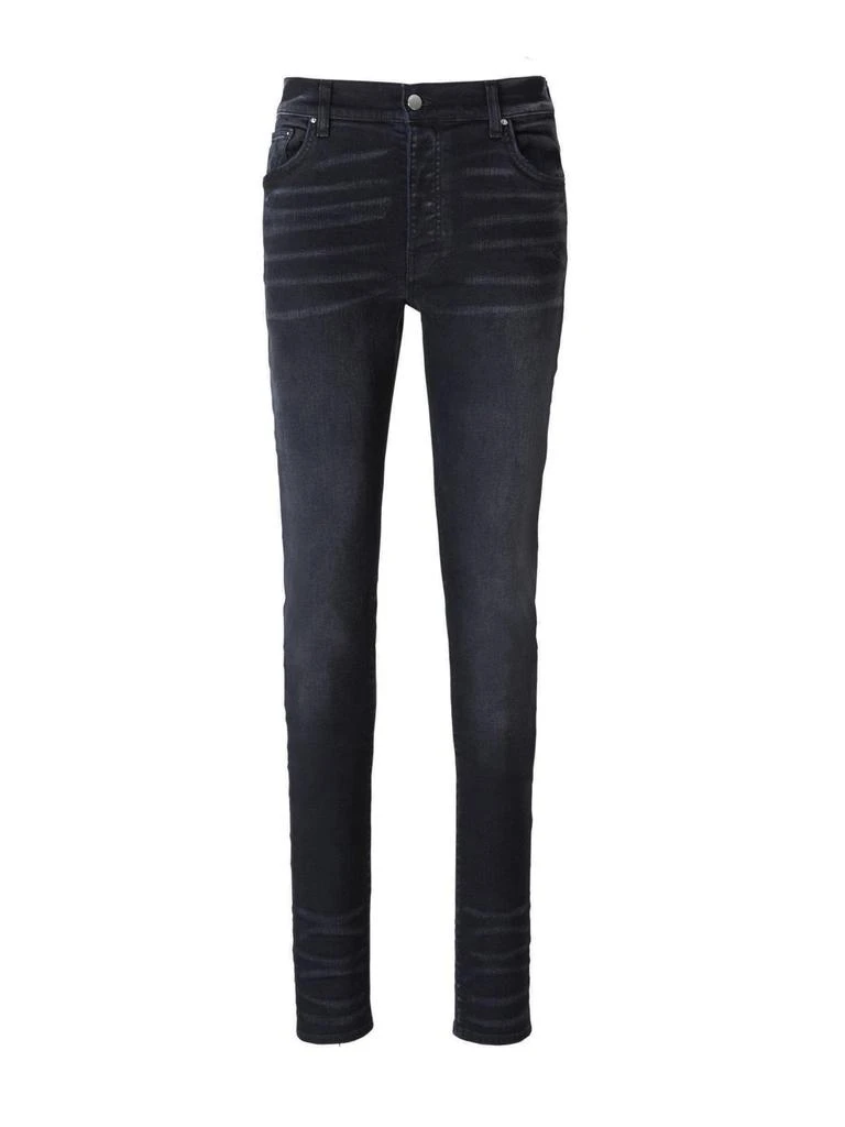 商品AMIRI|Amiri Logo Patch Distressed Slim Fit Jeans,价格¥5478,第1张图片