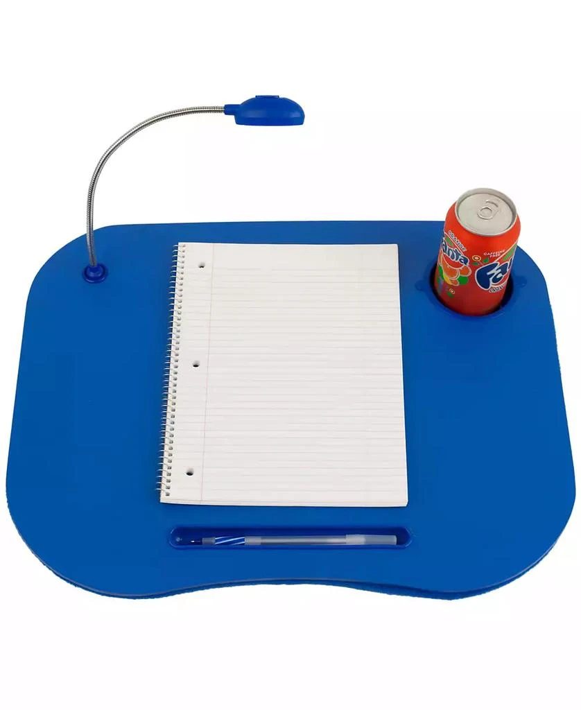 商品Trademark Global|Tg Lap Desk with Built in Cushion, Led Light and Cup Holder,价格¥121,第3张图片详细描述