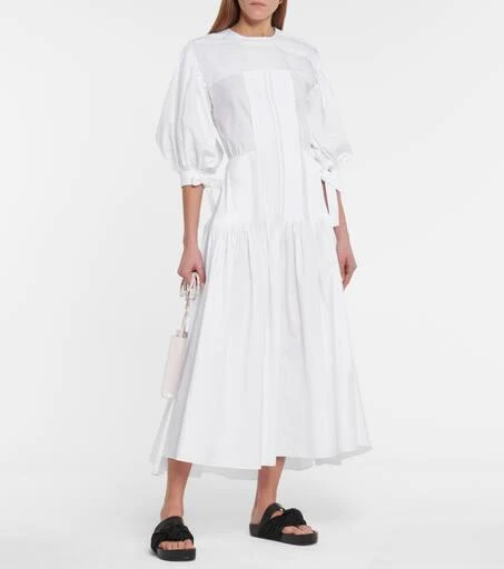 商品Jil Sander|泡泡袖中长连衣裙,价格¥13409,第2张图片详细描述