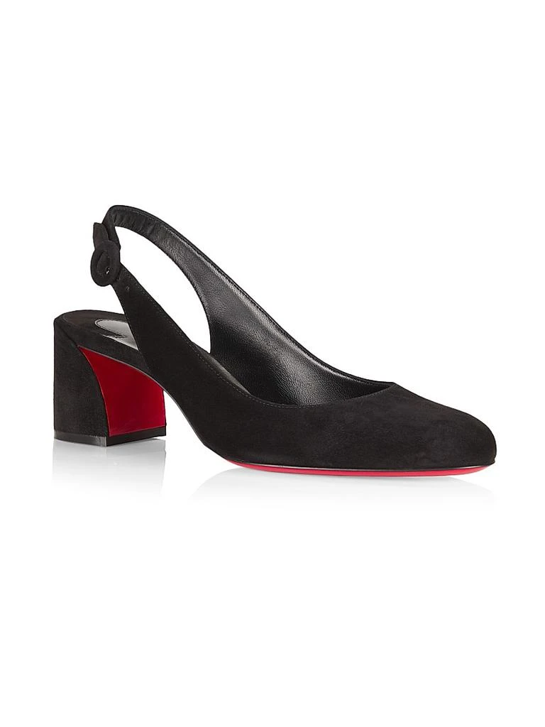 商品Christian Louboutin|So Jane 55MM Suede Slingback Pumps,价格¥7057,第2张图片详细描述