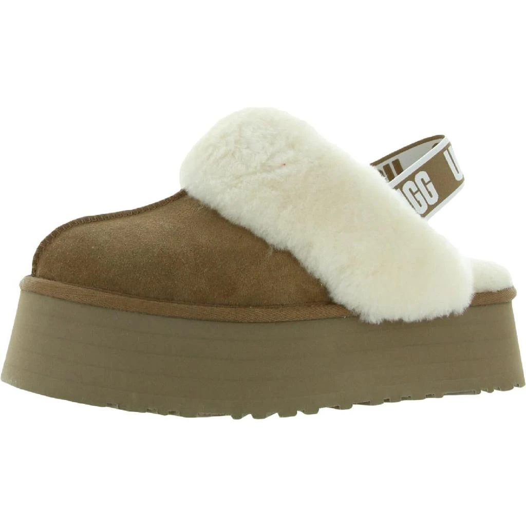 商品UGG|Ugg Funkette Women's Suede Sheepskin Slingback Platform Slippers,价格¥735,第4张图片详细描述