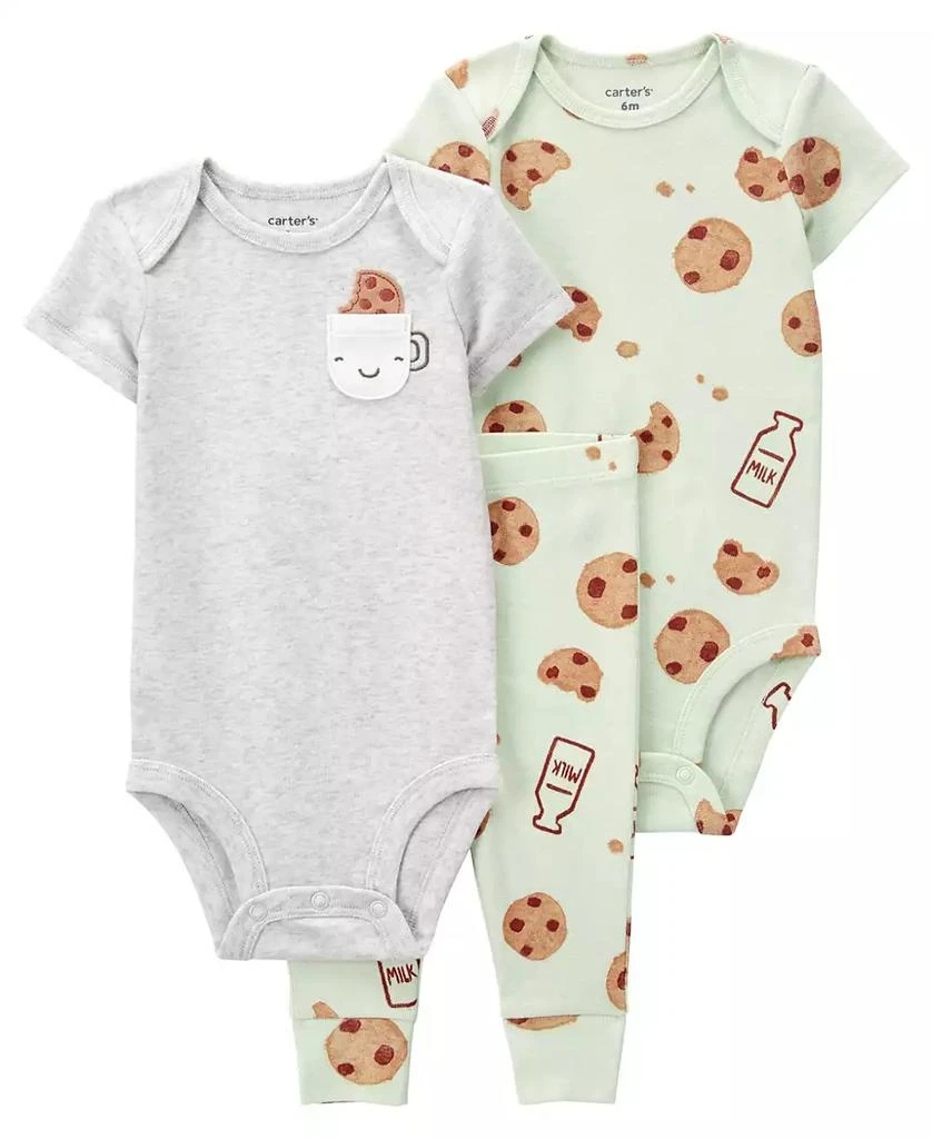 商品Carter's|Baby Boys or Baby Girls Bodysuit and Leggings, 3 Piece Set,价格¥102,第1张图片