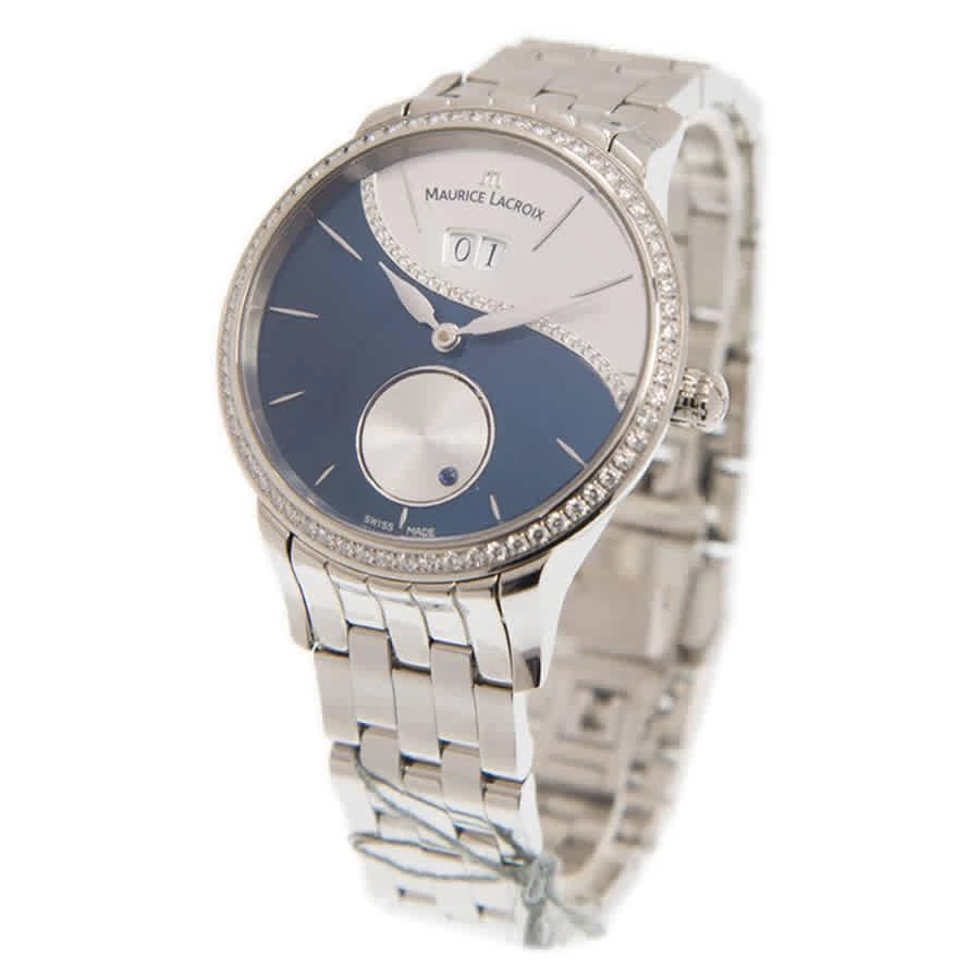 商品Maurice Lacroix|Automatic Diamond Blue Dial Unisex Watch SD6207-SD502-450,价格¥36878,第2张图片详细描述