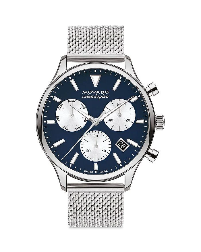 商品Movado|Heritage Calendoplan Chronograph, 43mm,价格¥5231,第1张图片