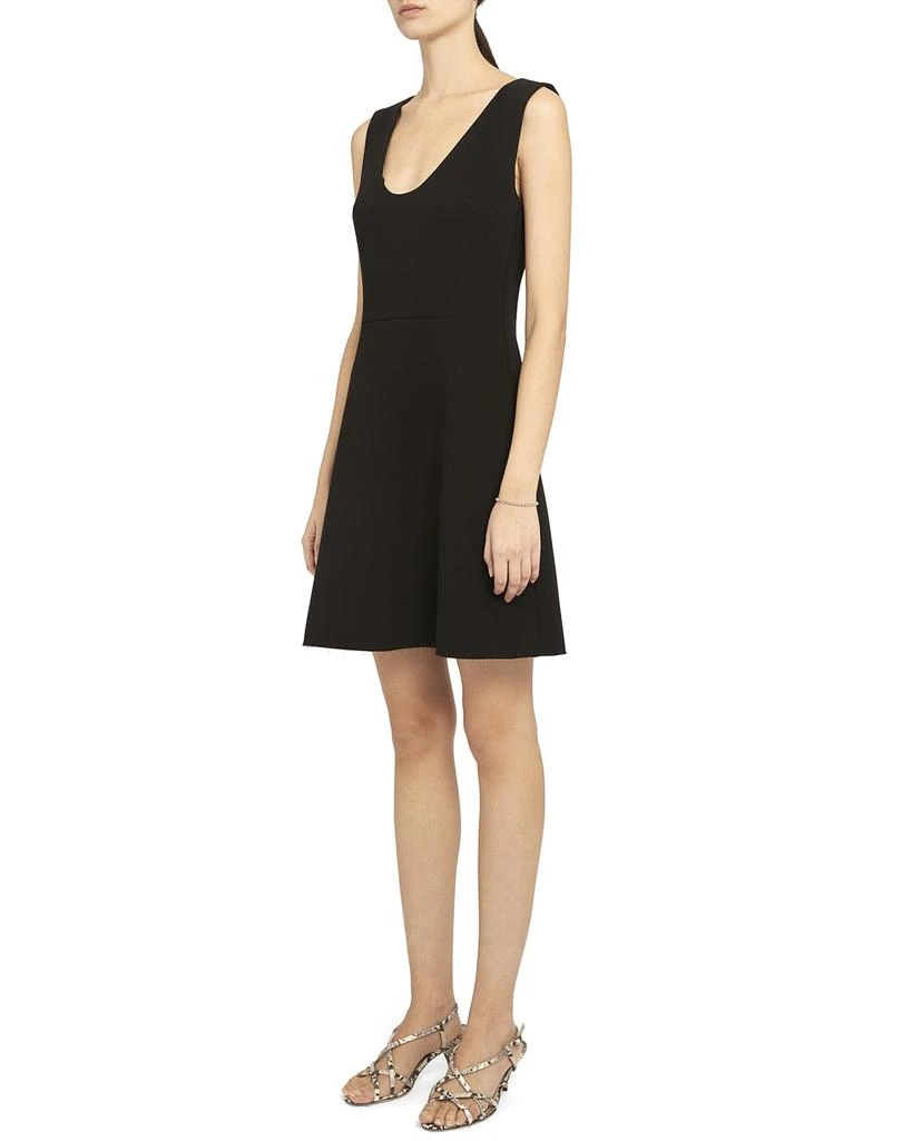 商品Theory|Double Crepe Scoop-Neck Flounce Dress,价格¥883,第4张图片详细描述