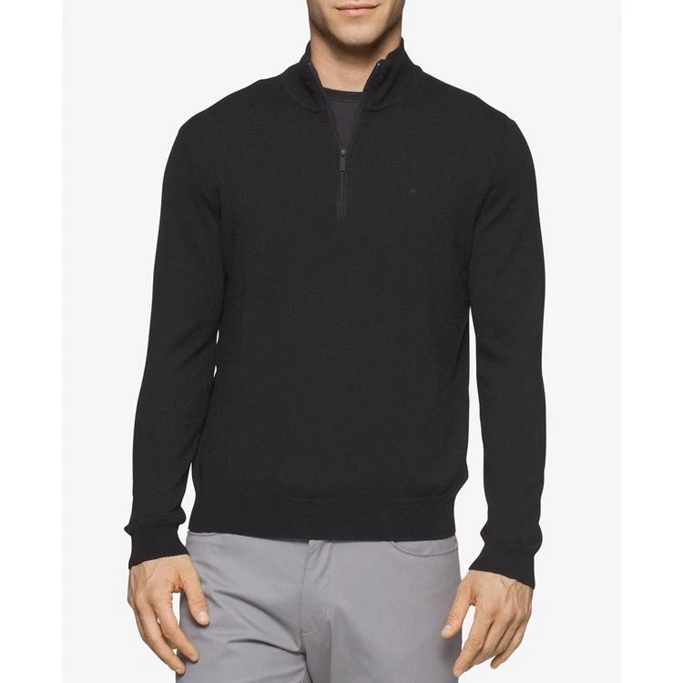 商品Calvin Klein|Men's Merino Wool Quarter-Zip Sweater,价格¥221,第1张图片