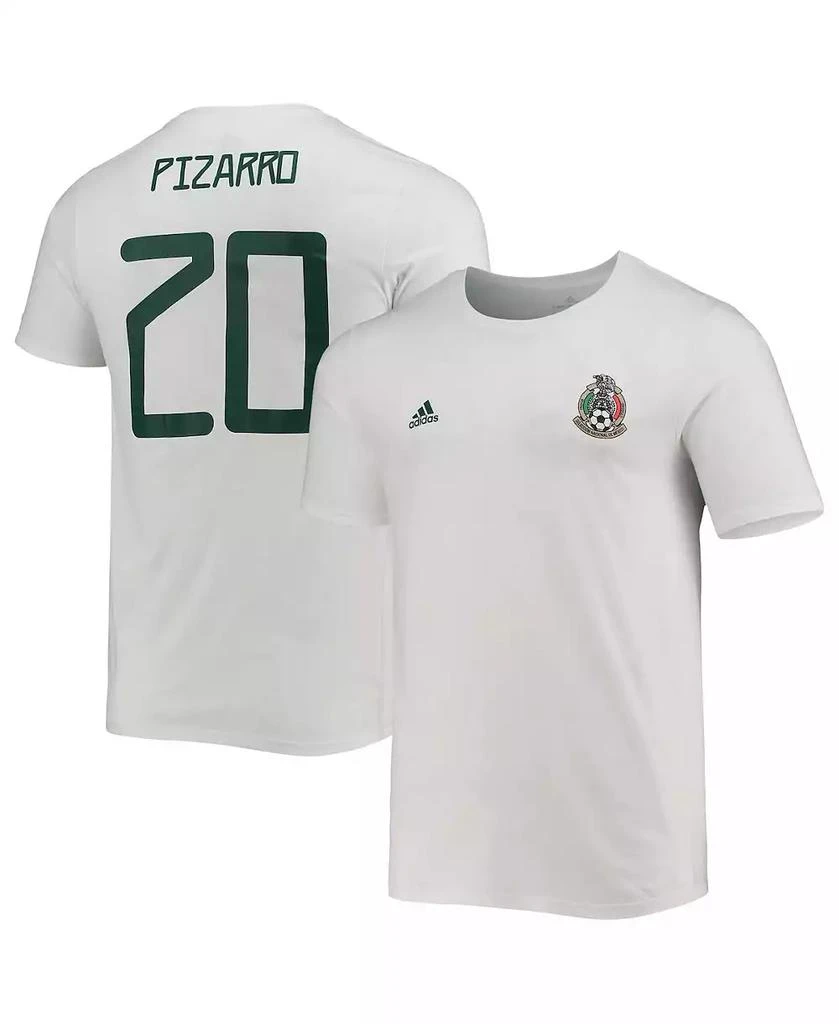 商品Adidas|Men's Rodolfo Pizarro White Mexico National Team Amplifier Name and Number T-shirt,价格¥232,第1张图片