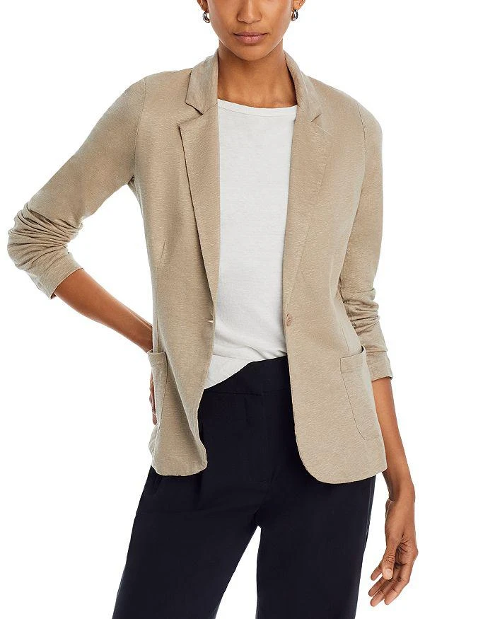 商品MAJESTIC FILATURES|Fitted Linen Blazer,价格¥2287,第1张图片