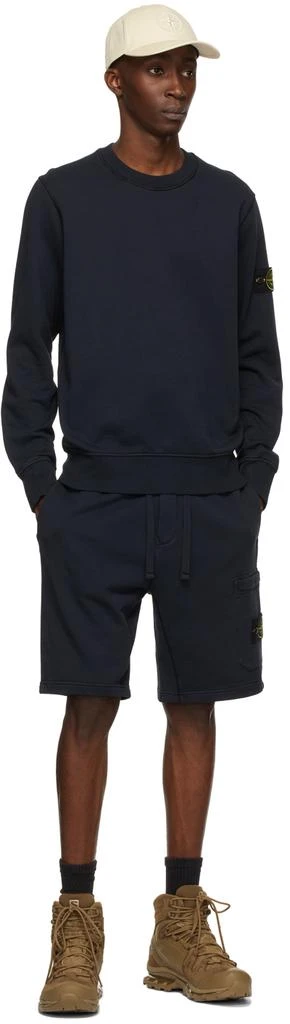 商品Stone Island|Navy Fleece Sweatshirt,价格¥1257,第4张图片详细描述