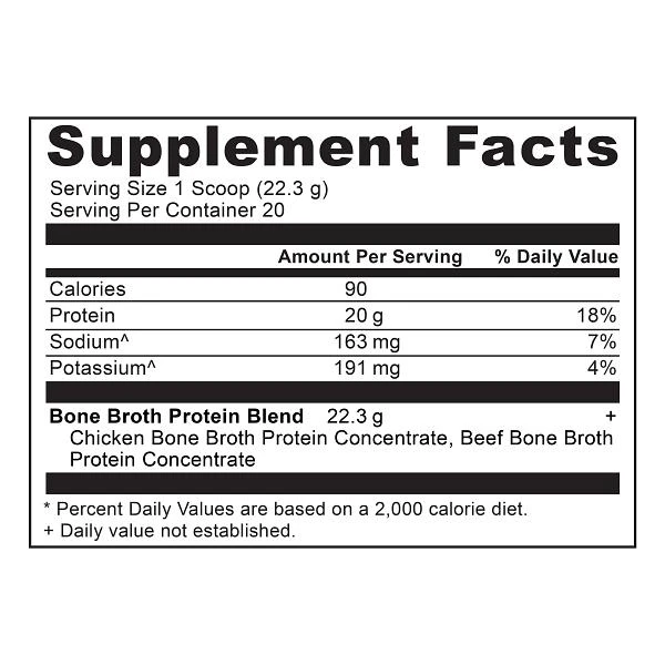 商品Ancient Nutrition|Bone Broth Protein Summer ’23 Insert | Powder Pure (20 Servings),价格¥378,第3张图片详细描述