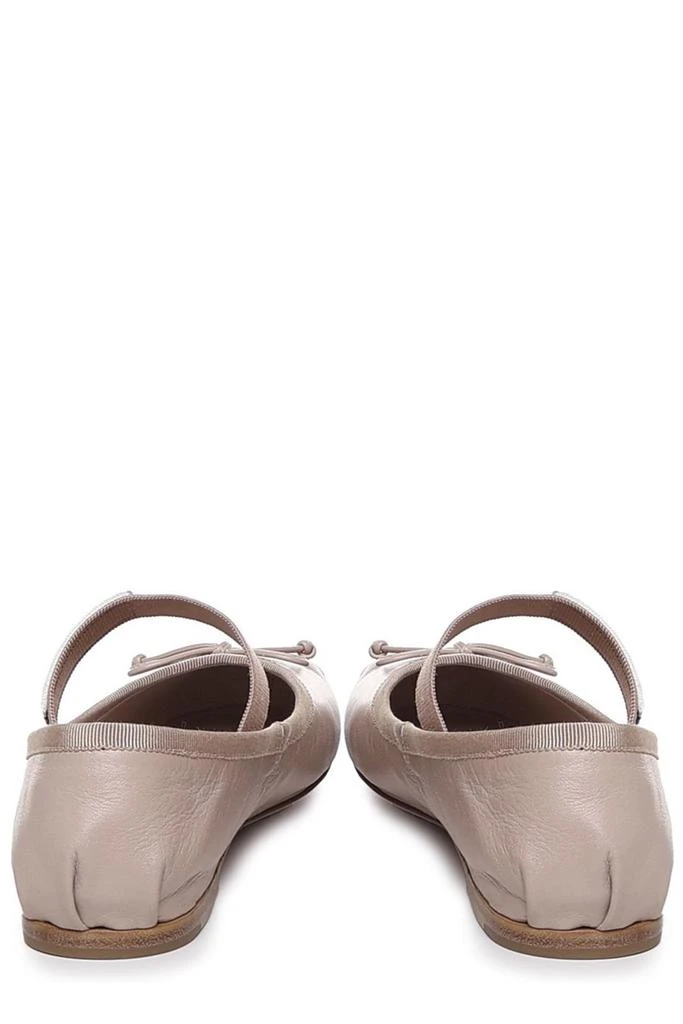 商品Miu Miu|Miu Miu Logo Band Bow-Detailed Ballerinas,价格¥6730,第4张图片详细描述