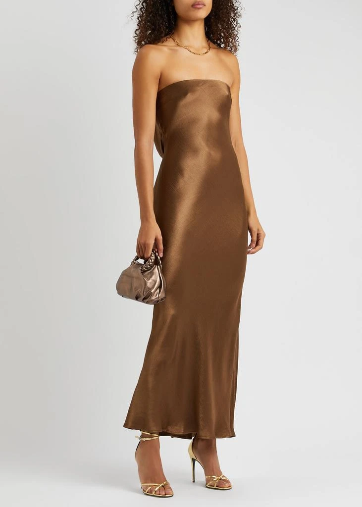 商品Bec & Bridge|Moon Dance strapless satin maxi dress,价格¥1816,第4张图片详细描述