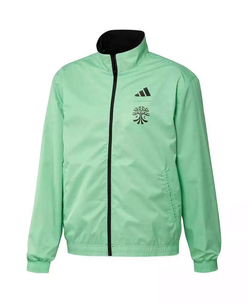 商品Adidas|Men's Black and Green Austin FC 2023 On-Field Anthem Full-Zip Reversible Team Jacket,价格¥614,第4张图片详细描述