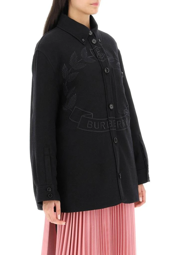 商品Burberry|CREST EMBROIDERED LAYERED JACKET,价格¥8636,第3张图片详细描述