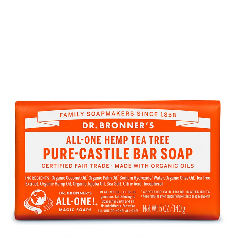 商品Dr. Bronner's|Dr Bronner's 布朗博士 茶树多效香皂 140g,价格¥67,第1张图片