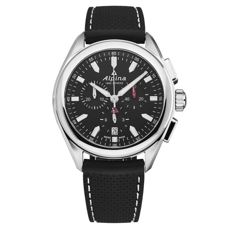 Alpina Alpiner Chronograph Quartz Black Dial Mens Watch AL-373BB4E6商品第1张图片规格展示